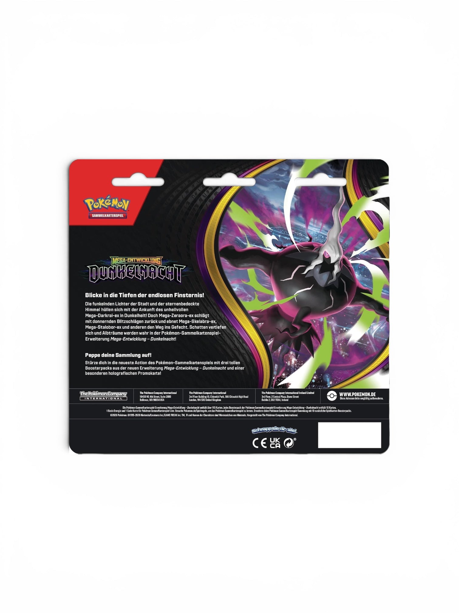 Pokémon - ME05 - Dunkelnacht - 3-Pack Blister